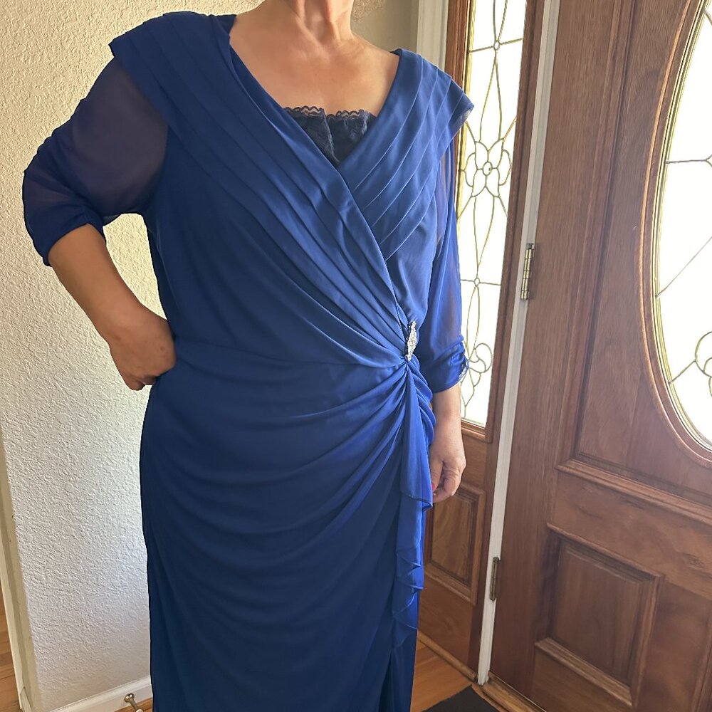 Women's Formal Blue Evening Dress Size 24W